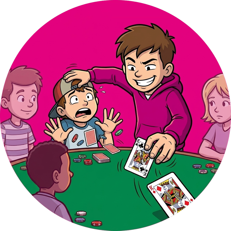 Eanie Meanie — folds one random player, most likely you