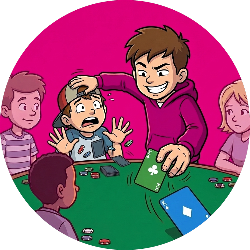 Eanie Meanie — folds one random player, most likely you